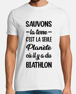 Sauvons la terre t-shirt biathlon