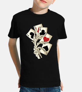 Scheletro di carte da poker asso texas 