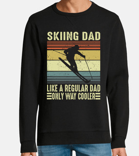 sciatore papà sciare vacanza sulla pist