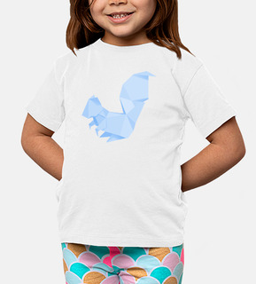 scoiattolo blu. applicalo su diversi colori di t-shirt per bambini