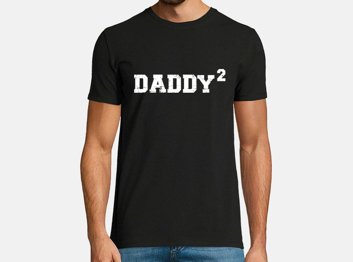 Second 2nd time daddy dad of two kids t-shirt | tostadora