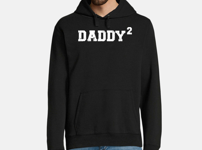 Second 2nd time daddy dad of two kids hoodie | tostadora