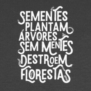 Camisetas Sementes Plantam Árvores - Blanco