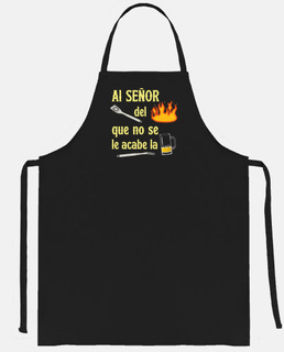 Señor fuego Cerveza Delantal