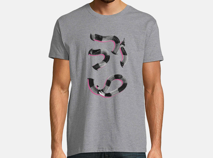 Camiseta serpiente que pasa por la espalda o p. laTostadora