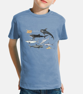 sharks of the world kids&#39; t-shirt