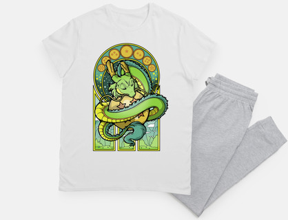 Shenron Dragon Art Nouveau
