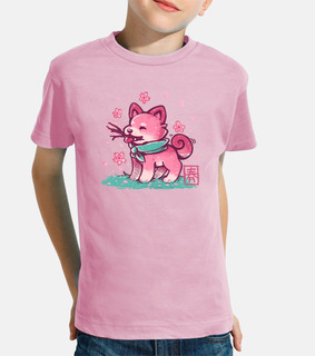shiba primaverile - camicia per bambini