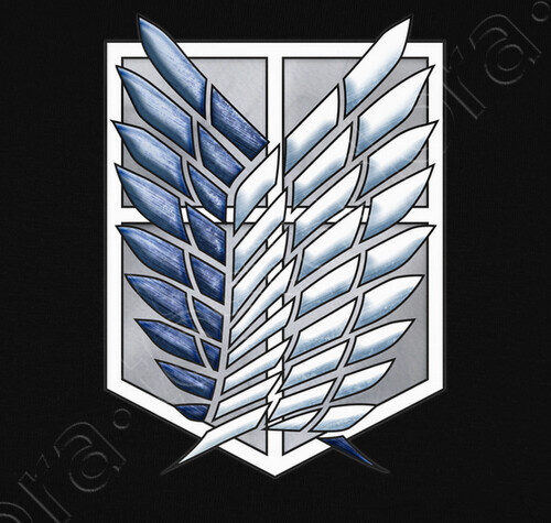 Sudadera Shingeki No Kyojin Logo Delante y Detrás