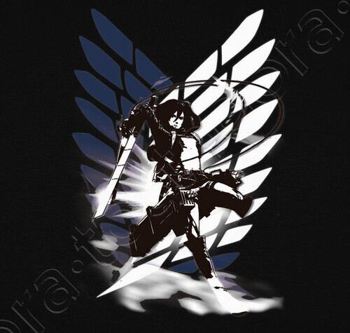 Tee-shirt attaque sur titan - mikasa - 1506695 | Tostadora.fr