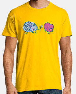 shirt de cerveau de coeur