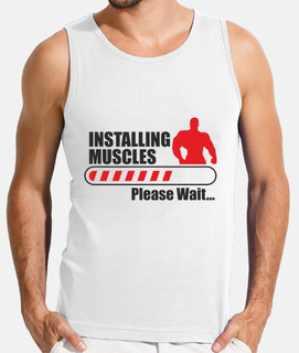 shirt man bodybuilding - installing muscles