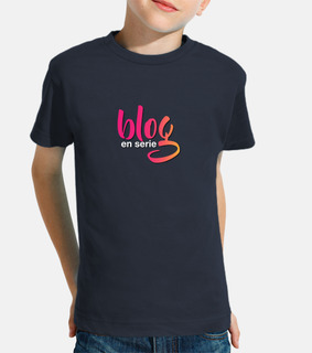short-sleeved boy&#39;s serial blog t-shirt