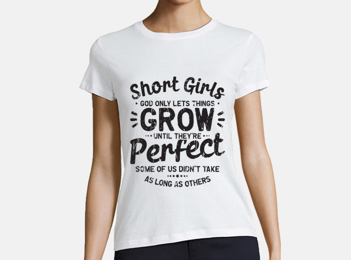 Short girl hot sale t shirt