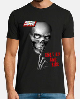 Shut Up Hombre, manga corta, negra, calidad extra