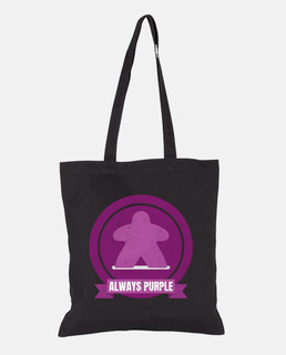 siempre diseño meeple morado