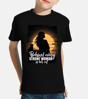 Silhouette Girl Behind Every Strong
