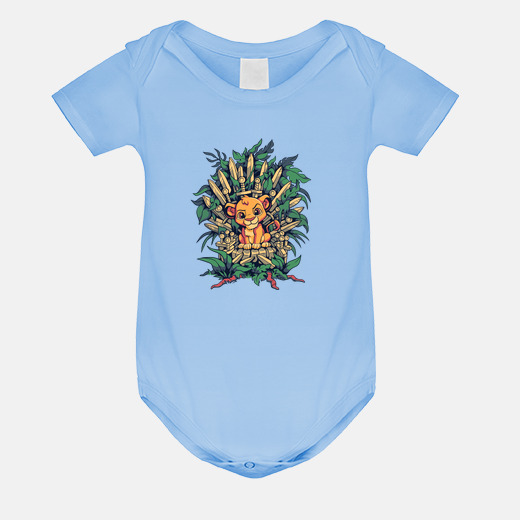 Body bebé simba trono hierro rey león body bebé | laTostadora