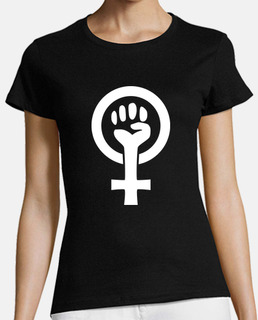 Símbolo feminista (blanco)