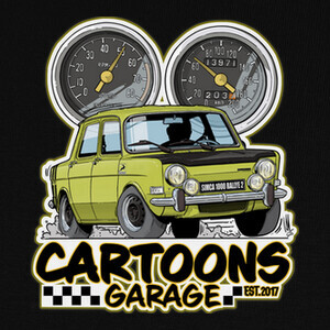 simca 1000 rallye cartoons garage T-shirts