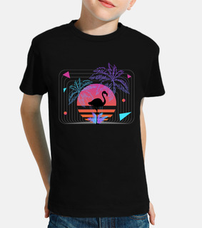 sintetizzatore retrowave fenicottero re