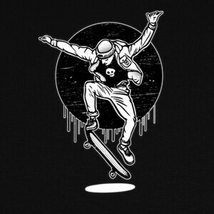 Camisetas Skateboard black