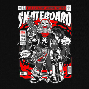 skateboard comic book T-shirts