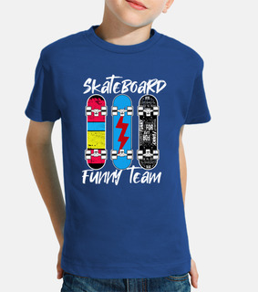 Skateboard Funny Team Kids Clothing