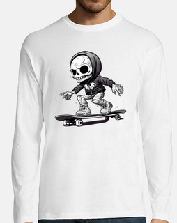 skateboard squelette halloween