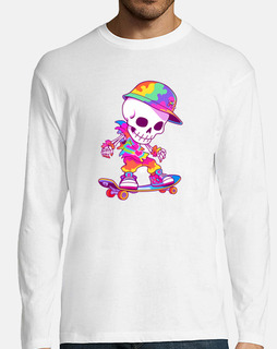 skateboard squelette halloween