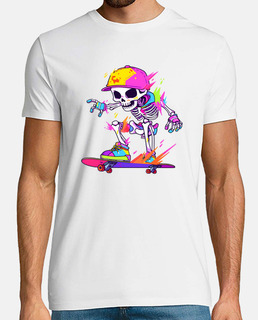 skateboard squelette halloween
