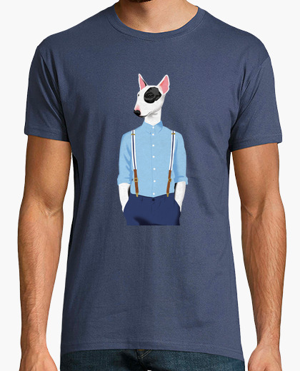 Skinhead bull terrier blue/grey t-shirt