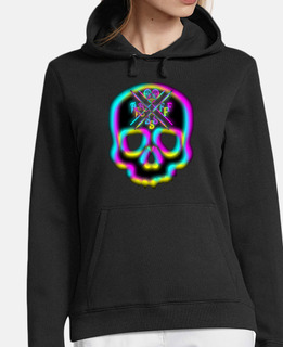 skull 3D al neon