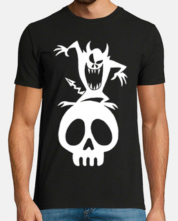 skull and white demon