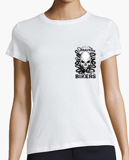 Skull Octopus camiseta blanca