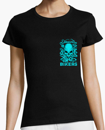 Skull Octopus camiseta negra