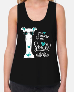 Smile galgo blanco