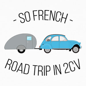 Camisetas So French - Road Trip in 2cv
