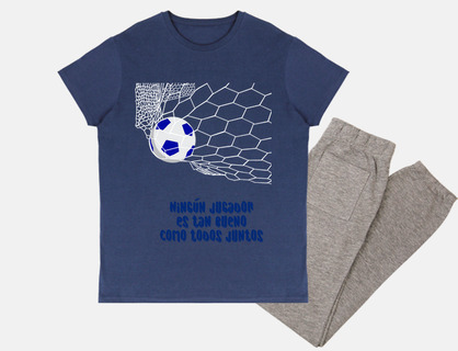 soccer together dark blue