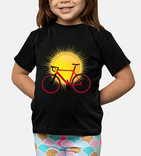 sole con bici da corsa