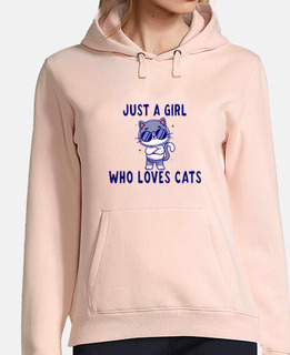 solo una ragazza che amore il gatto