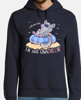 sono solo chinchillin - felpa con cappuccio