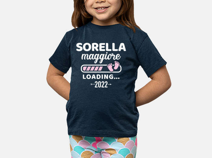 T-shirt bambino sorella maggiore 2022