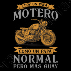 Camiseta soy un papa motero como un pap C. laTostadora