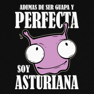 Camisetas Soy asturiana - Fondo oscuro