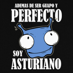 Camisetas Soy asturiano - Fondo oscuro