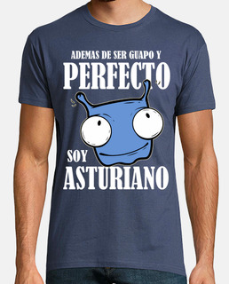Soy asturiano - Fondo oscuro - Hombre, manga corta,  calidad extra