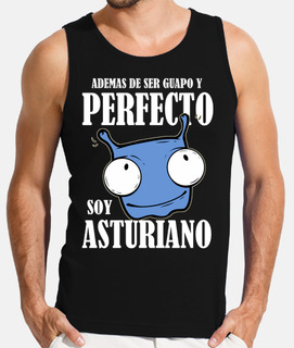Soy asturiano - Fondo oscuro - Hombre, sin mangas