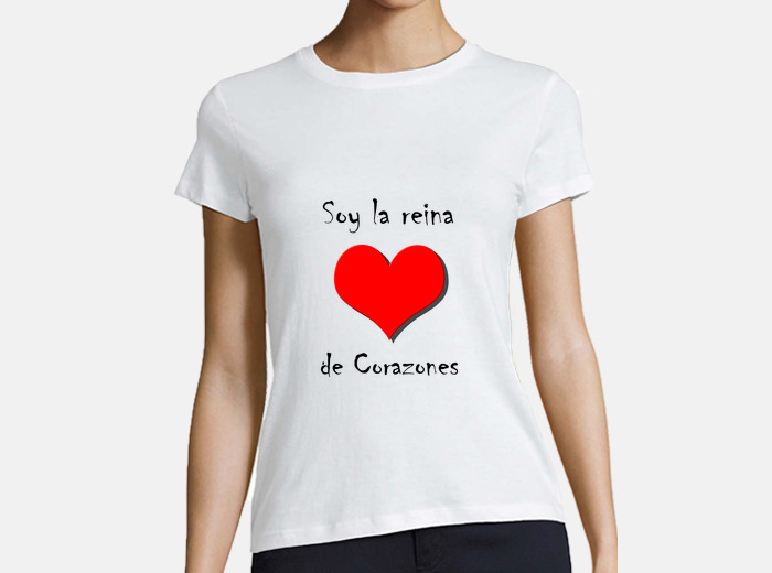 Camiseta reina discount de corazones