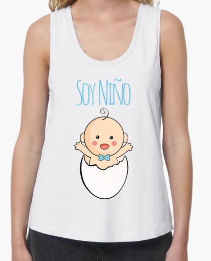 SOY NIÑO, Camiseta Mujer embarazada, sin...